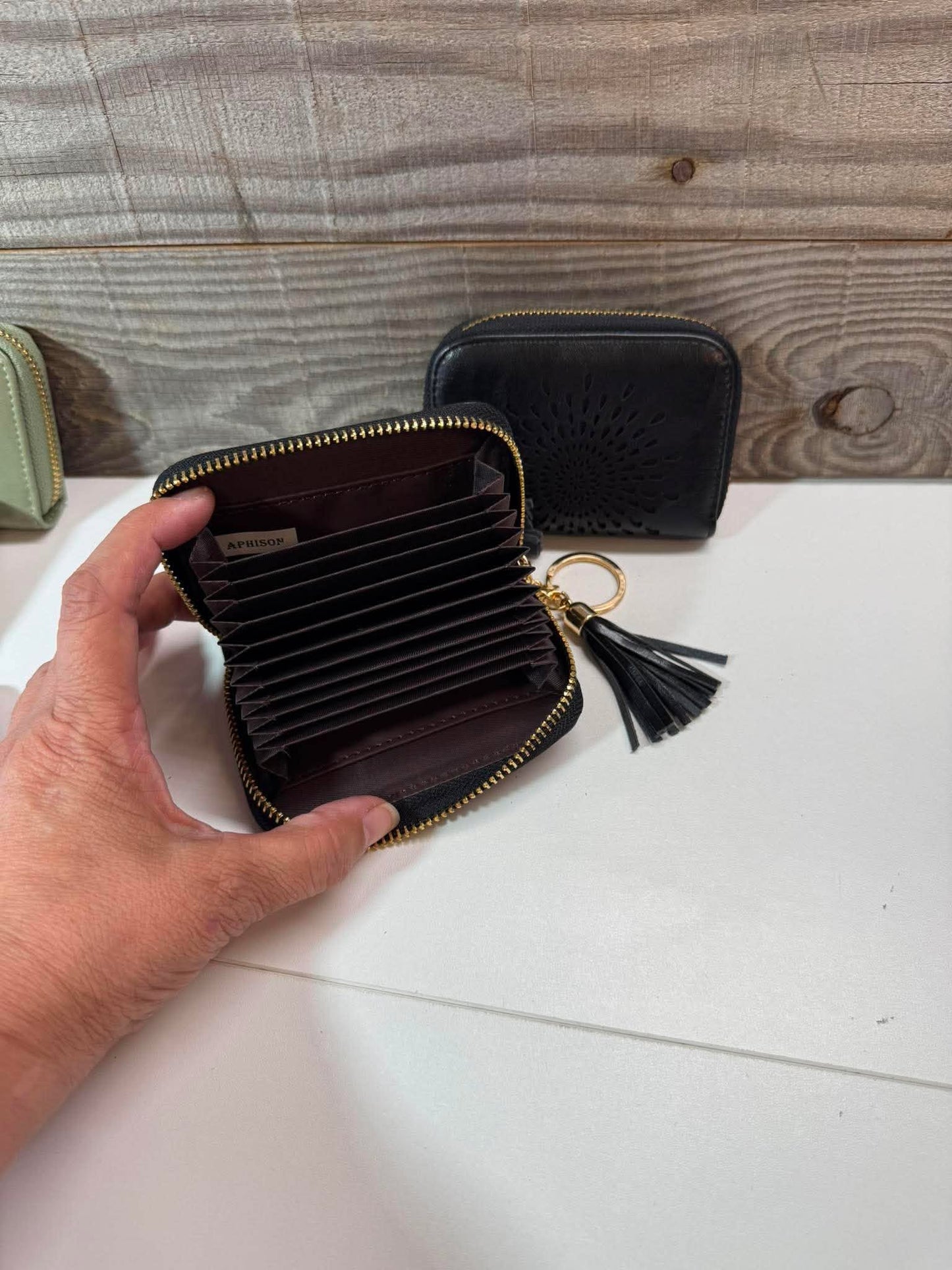 RFID Credit Card Holder Wallet with Tassel