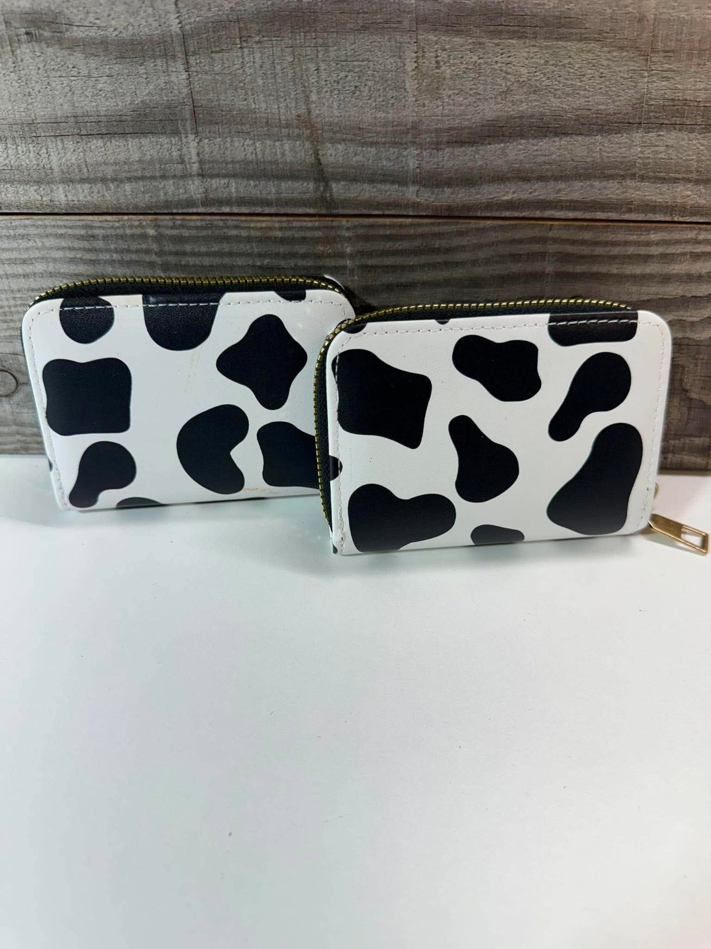 Cow Print Accordion Card Holder Wallet