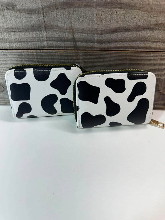 Cow Print Accordion Card Holder Wallet