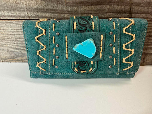 Montana West Turquoise Western Wallet Wristlet
