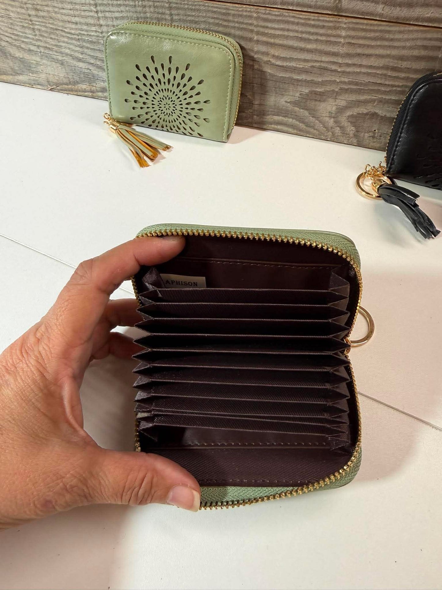 RFID Credit Card Holder Wallet with Tassel