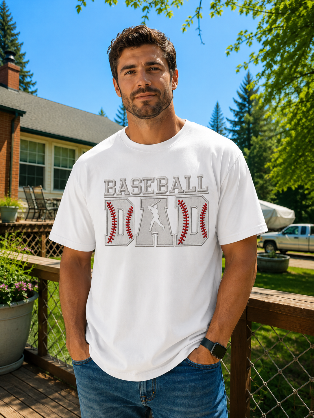 Baseball Dad Embroidered