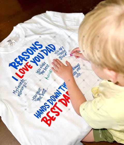 Reasons I Love You Dad – Personalized Father's Day T-Shirt