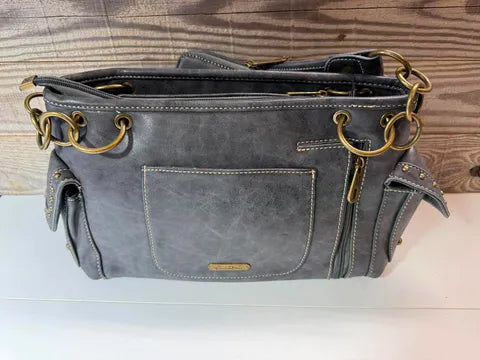Western Studded Shoulder Bag &  Matching Wallet Set