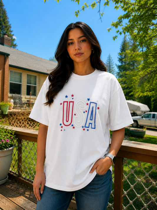 USA Embroidered Patriotic