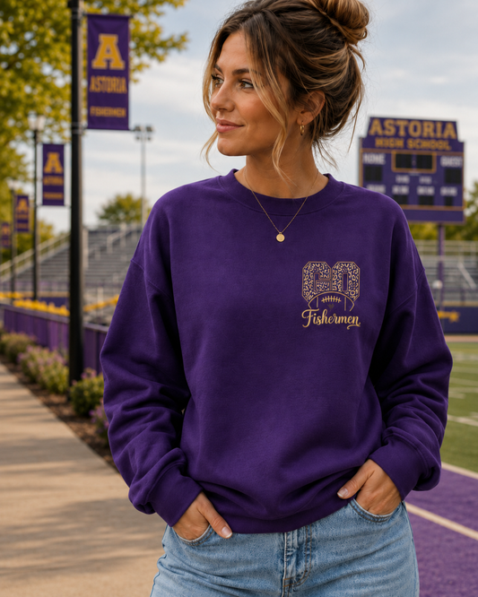 Embroidered School Spirit Football