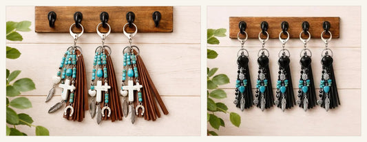 Cross Tassel Keychain Accessories