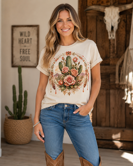 Western Cactus &  Rose