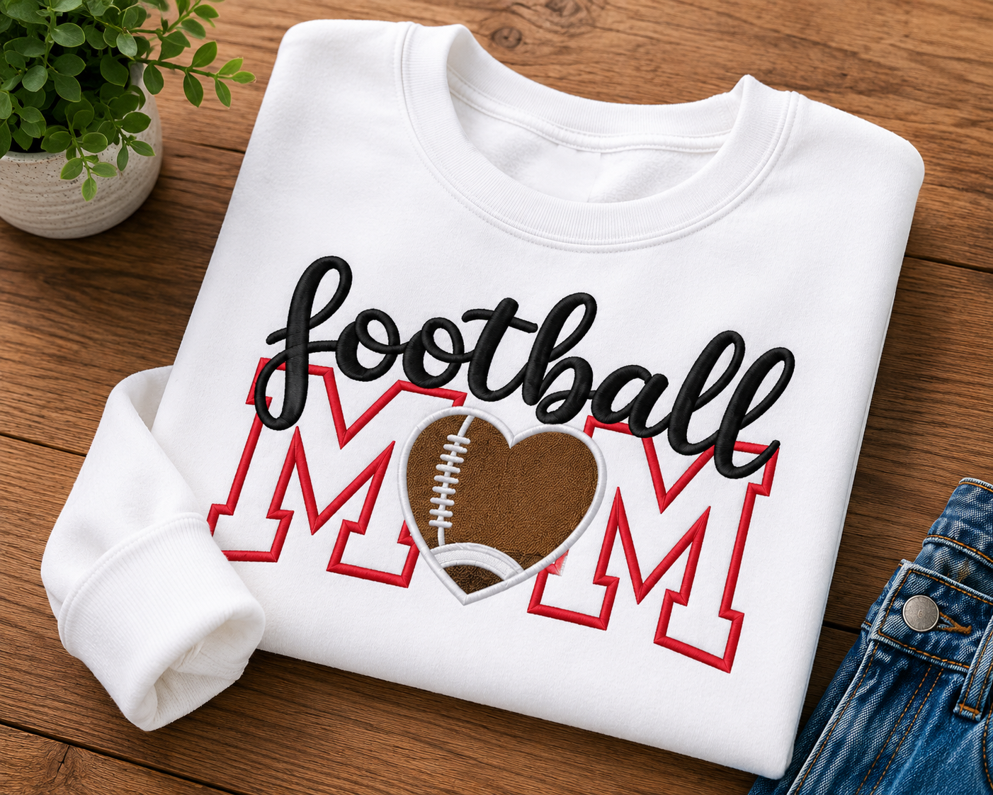 Football Mom Embroidered