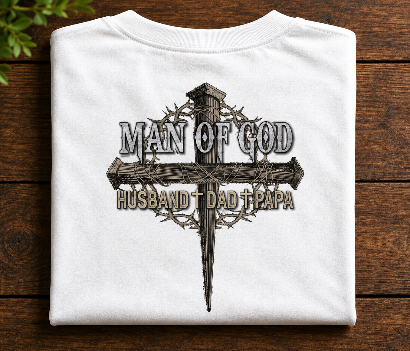 Man of God | Husband • Dad • Papa Christian T-Shirt