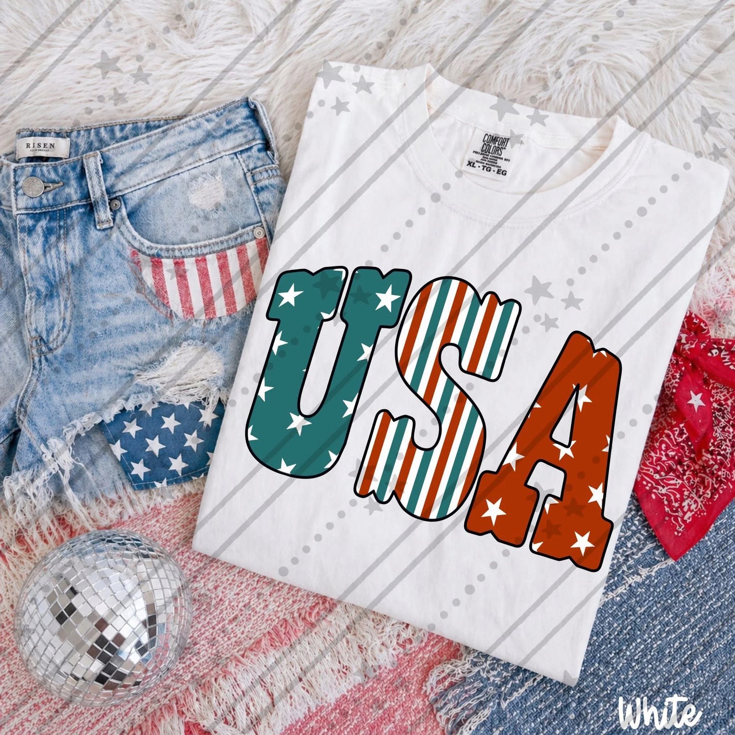 USA Patriotic – White Fourth of July Shirt