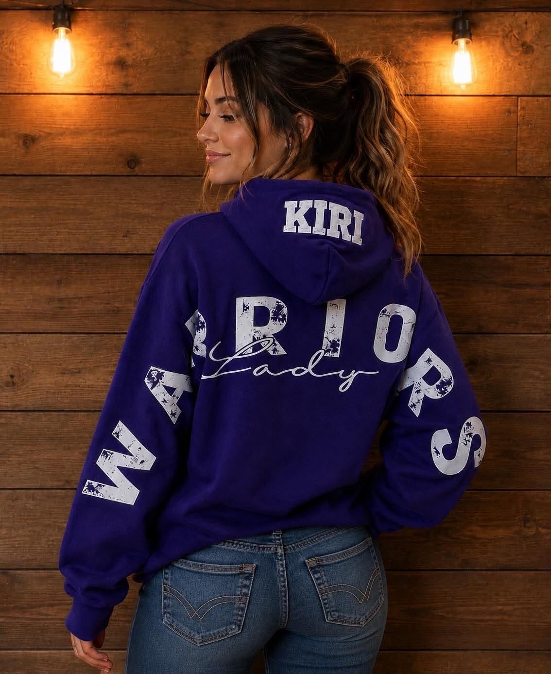 Custom Lady Warriors Team Hoodie
